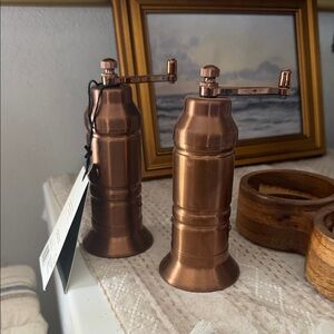 Hearth and hand Copper Manual Pepper Mill Set - Pair